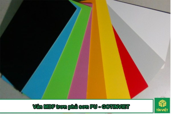 Ván MDF trơn phủ sơn PU - Gỗ Công Nghiệp Tín Việt - Công Ty TNHH MTV TMDV Nội Thất Tín Việt